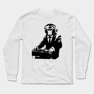 dj monkey Long Sleeve T-Shirt